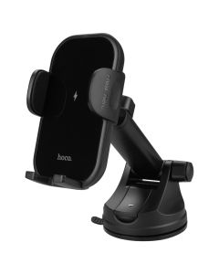 Автодержатель Hoco HW5 15W с беспроводной зарядкой Черный (Black)