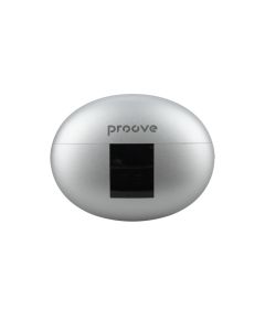 Беспроводные вкладыши Proove Thunder Buds SE TWS с активным шумоподавлением, серебристого цвета.