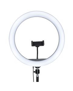 Кільцева світлодіодна лампа RGB LED LJJ-36 (D36см) Чорна (Black)