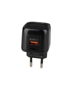 Зарядний пристрій Veron VR-C18Q (1 USB) 18A Чорний (Black)