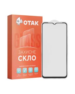 Защитное стекло для Oppo A18/A38 3D Черное (Black)