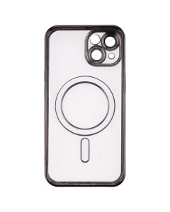 Чохол накладка для iPhone 14 WAVE Metal Matte Case with Magnetic Ring MagSafe Чорна (Black)