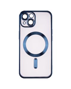 Чохол накладка для iPhone 14 WAVE Metal Matte Case with Magnetic Ring MagSafe Синя (Migniht Blue)