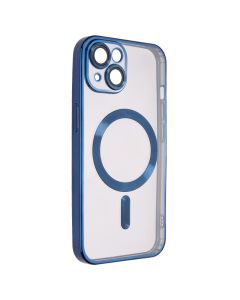 Чохол накладка для iPhone 14 WAVE Metal Matte Case with Magnetic Ring MagSafe Синя (Migniht Blue)
