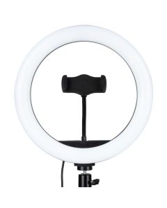 Кільцева світлодіодна лампа RGB LED MJ-26 Чорна (Black)