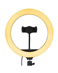 Кільцева світлодіодна лампа RGB LED MJ-26 Чорна (Black)