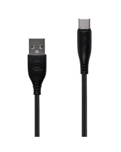 USB кабель Usams U18 Round 2A Type-C 1м Чорний (Black)