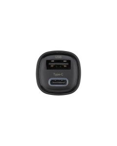 Автомобільний зарядний пристрій Proove Flash 30W Type-C+USB Чорний (Black)