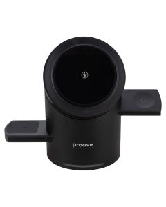 Зарядний пристрій бездротовий Proove Optimus 3in1 Чорний (Black)