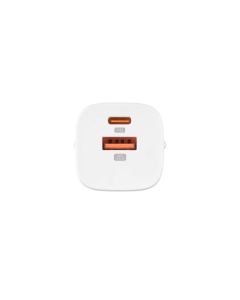 Зарядний пристрій Glasscove TC-099BPQ20 20W (1 USB + 1 USB-C) Білий (White)