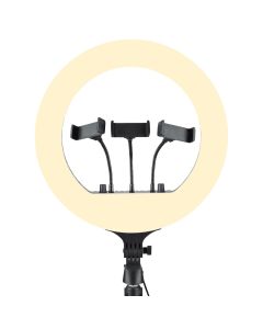 Кільцева світлодіодна лампа RGB LED RL-14 Чорна (Black)