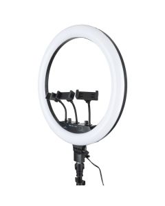 Кільцева світлодіодна лампа RGB LED MJ-18 Чорна (Black)