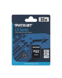 Карта памяти MicroSD Patriot LX Series 32 Гб Class 10 UHS-1 + адаптер