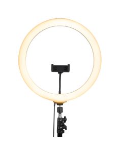 Кільцева світлодіодна лампа RGB Crystal RD-36 Чорна (Black)