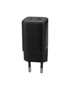 Зарядний пристрій Hoco N41 (1 USB-C+ 1 USB) 20W/3A, PD/QC Чорний (Black)