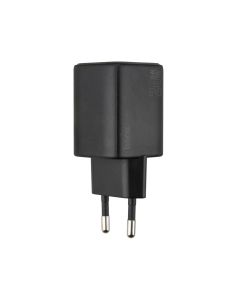 Зарядний пристрій Hoco N41 (1 USB-C+ 1 USB) 20W/3A, PD/QC Чорний (Black)