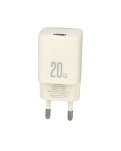 Зарядний пристрій XO L146 (1 USB-C) PD/QC 20W Білий (Cream)