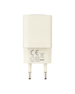 Зарядний пристрій XO L146 (1 USB-C) PD/QC 20W Білий (Cream)