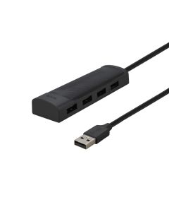 USB хаб Hoco HB41 Easy 4in1 converter (USB to 4 USB2.0) 1.2м Чорний (Black)
