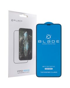 Захисне скло для iPhone XS Max/11 Pro Max BLADE ANTISTATIC 3D Чорне (Black)