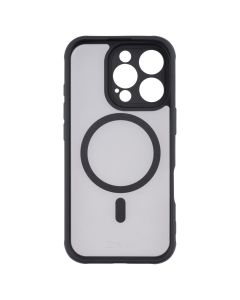 Чехол накладка для iPhone 16 Pro Frame Magnet MakeFuture Черный (Black)