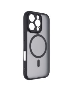 Чехол накладка для iPhone 16 Pro Frame Magnet MakeFuture Черный (Black)