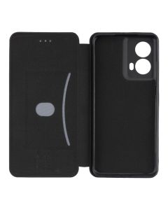 Чехол-кейс для Motorola G85 MakeFuture Flip Черный (Black)