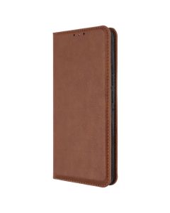 Чохол кейс для Xiaomi Redmi Note 13 Pro DM Book Case Leather Коричневий (Dark Brown)