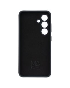 Чохол накладка для Samsung S24 Silicone MakeFuture Чорна (Black)
