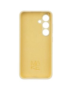 Чохол накладка для Samsung S24 Silicone MakeFuture Жовта (Yellow)
