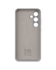 Чохол накладка для Samsung S24 FE Silicone MakeFuture Сіра (Silver)