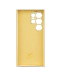 Чехол накладка для Samsung S24 Ultra Silicone MakeFuture Жёлтый (Yellow)