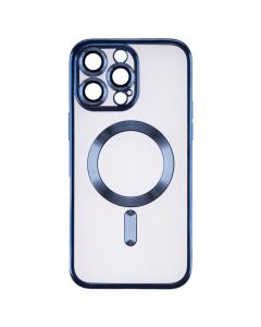 Чохол накладка для iPhone 14 Pro Max WAVE Metal Matte Case with Magnetic Ring MagSafe Синя (Midnight Blue)