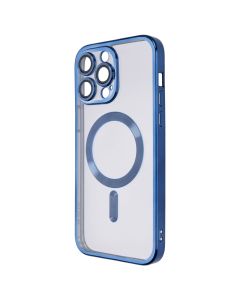 Чохол накладка для iPhone 14 Pro Max WAVE Metal Matte Case with Magnetic Ring MagSafe Синя (Midnight Blue)