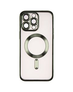 Чохол накладка для iPhone 14 Pro Max WAVE Metal Matte Case with Magnetic Ring MagSafe Синя (Dark Green)