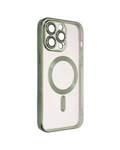 Чохол накладка для iPhone 14 Pro Max WAVE Metal Matte Case with Magnetic Ring MagSafe Синя (Dark Green)