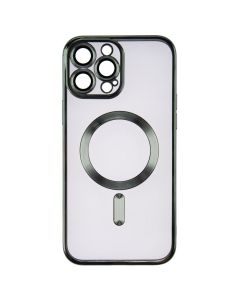 Чохол накладка для iPhone 13 Pro Max WAVE Metal Matte Case with Magnetic Ring MagSafe Зелена (Green)