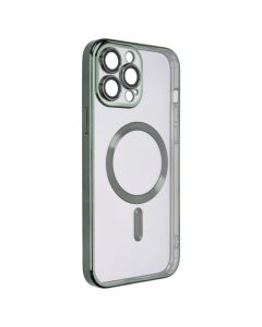 Чохол накладка для iPhone 13 Pro Max WAVE Metal Matte Case with Magnetic Ring MagSafe Зелена (Green)