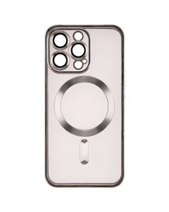 Чохол накладка для iPhone 13 Pro Metal Matte Case with Magnetic Ring MagSafe Сіра (Silver)