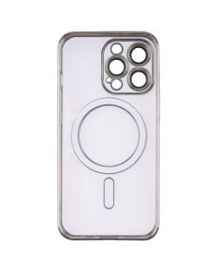 Чохол накладка для iPhone 13 Pro Metal Matte Case with Magnetic Ring MagSafe Сіра (Silver)