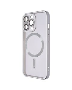 Чохол накладка для iPhone 13 Pro Metal Matte Case with Magnetic Ring MagSafe Сіра (Silver)
