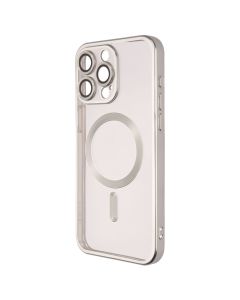 Чохол накладка для iPhone 15 Pro Max WAVE Metal Matte Case with Magnetic Ring Біла (White Titanium)