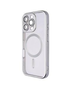Чохол накладка для iPhone 16 Pro WAVE Metal Matte Case with Magnetic Ring Сіра (White Titanium)