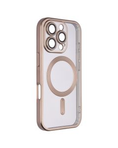 Чохол накладка для iPhone 16 Pro WAVE Metal Matte Case with Magnetic Ring Сіра (Desert Titanium)