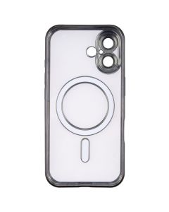 Чохол накладка для iPhone 16 WAVE Metal Matte Case with Magnetic Ring Чорна (Black)