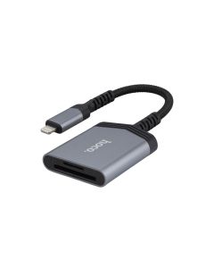 Кардрідер Hoco UA25 2in1 Lightning to SD/TF Сірий (Grey)