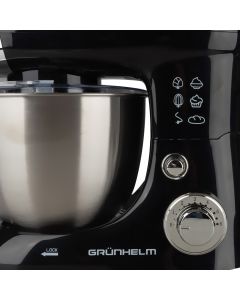 Кухонний комбайн Grunhelm GKM0016B Чорний (Black)