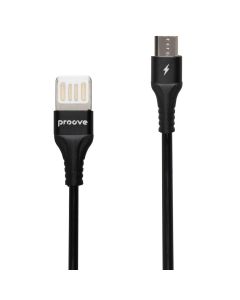 USB кабель Proove Double Way Weft Micro-USB 2.4A 1м Чорний (Black)