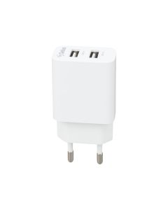 Зарядний пристрій Gelius Simple GP-HC059 (2 USB) 2.4A + кабель Micro-USB Білий (White)
