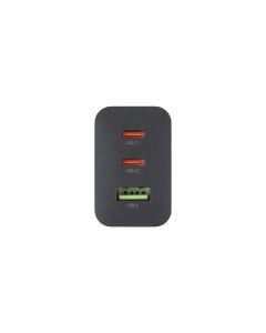 Зарядний пристрій Hoco N50 (1 USB + 2 USB-C) PD 45W Чорний (Black)